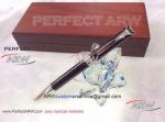 Perfect Replica Montblanc Special Edition Stainless Steel Clip Brown Ballpoint Pen For Sale